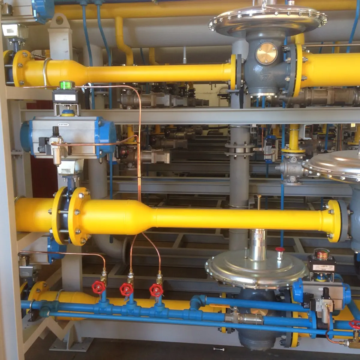 Gas reduction station